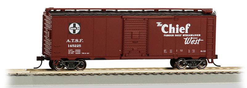 Bachmann 16505 Chief 40 Santa Fe Map Box Car HO Scale
