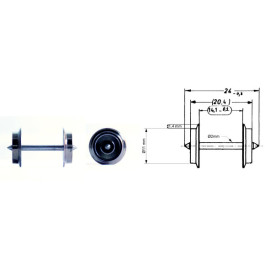 Fleischmann 6560 AC wheel set