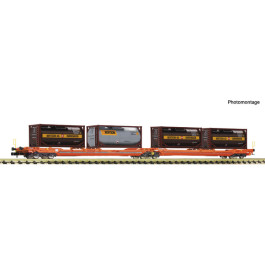 Fleischmann 6660052 Articulated Double-Pocket Wagon T3000e Wascosa