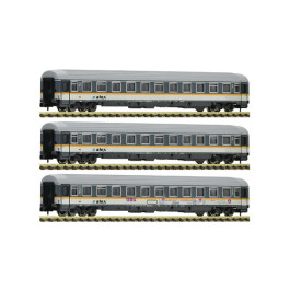 Fleischmann 881901 3 Piece Set Eurofima Wagons Alex