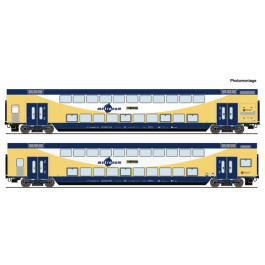 Roco 6220106 2 Piece Set Double-Decker Coaches Metronom AC