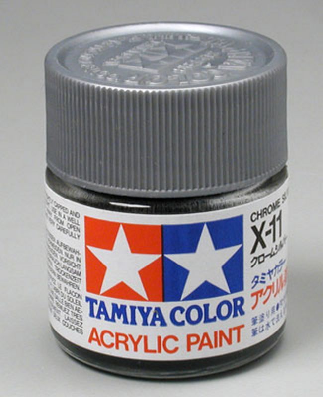 Tamiya 81011 Acrylic X-11 Chrome Silver