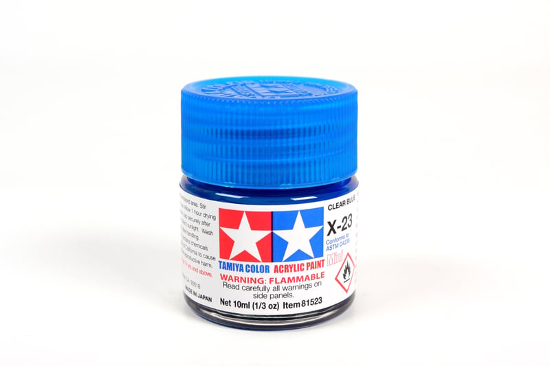 Tamiya 81523 Acrylic Mini X-23 Clear Blue