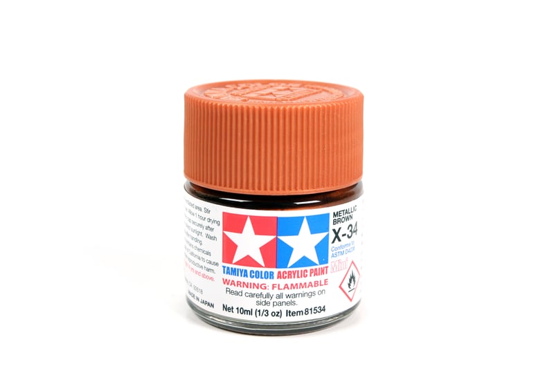 Tamiya 81534 Acrylic Mini X-34 Met Brown