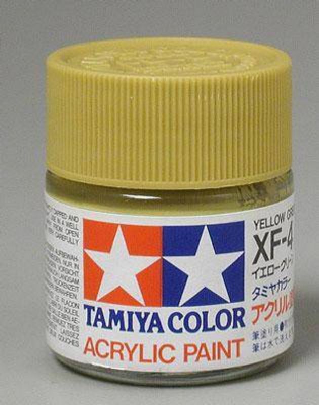 Tamiya 81704 Acrylic Mini XF-4 Yellow Green