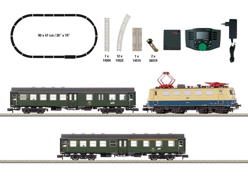 MiniTrix 11132 Passenger Train Digital Starter Set
