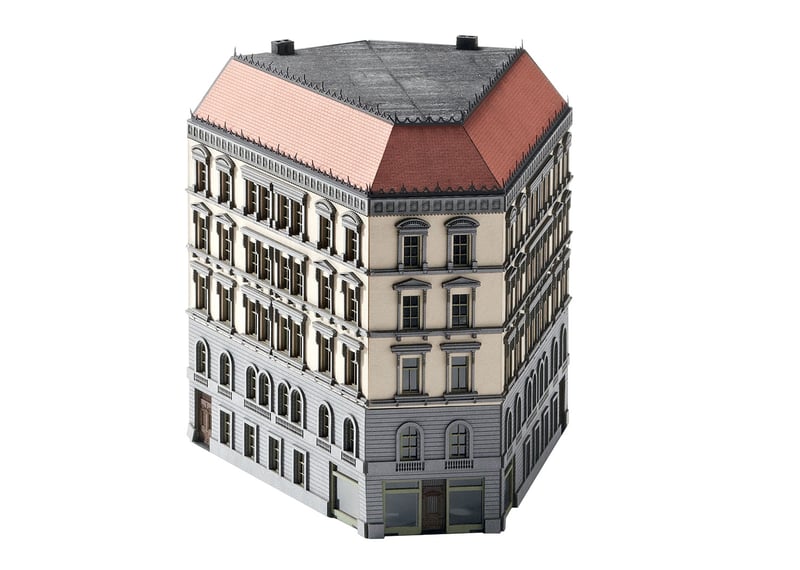 Minitrix 66146 Kit for a Angled Town House from the Wilhelminian Period