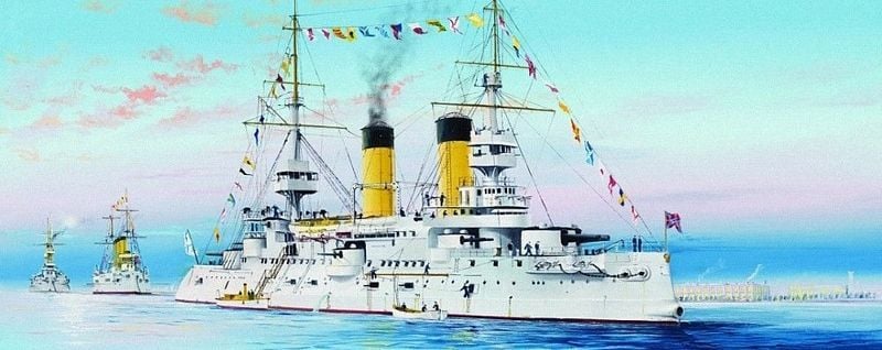 Trumpeter 05338 Russian Navy Tsesarevich Battleship 1904