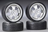 HPI Racing 4724 Mounted Super Low Tread Tire Matte Chrome 4