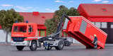Kibri 18256 MB Actros with Roll Off Respiratory Container Kit