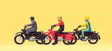 Preiser 10081 Motorcyclists-Hercules