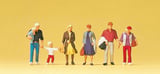 Preiser 10517 Walking travelers