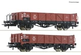 Roco 6600150 2 Piece Set Open Freight Wagons PKP DC