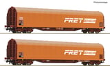 Roco 6600161 2 Piece Set Sliding Tarpaulin Wagons SNCF DC