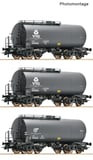 Roco 6600162 3 Piece Set Tank Wagons VTG/DB DC