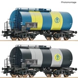 Roco 6600163 2 Piece Set Tank Wagons OMV/OBB DC