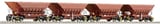 Roco 66079 4 Piece Set Mineral Wagons Master Slave LKAB