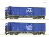 Roco 6640003 2 Piece Set Bicycle Transport Wagon OBB DC