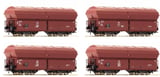 Roco 67083 4 Piece Set Self Unloading Hopper Wagons DB