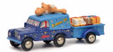 Schuco 450502800 Land Rover mit Hanger Christmas Edition 2019