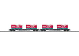 Trix 24357 Flat Car Set Bauart Sgs 693 DB