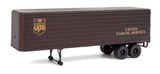 Walthers 9492428 35 Fluted-Side Trailer 2-Pack Parcel Service